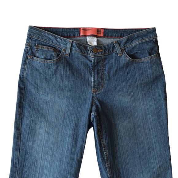 Vintage Y2K Mossimo Dark Wash Mid Rise Bootcut Jeans Size 13 Juniors - Picture 2 of 7